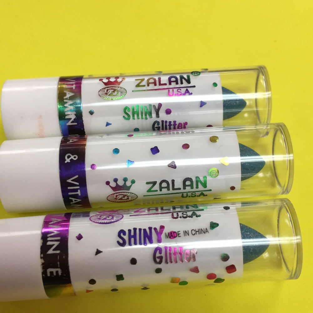 Zalan Shiny Glitter Lipstick/Aloe Vera & Vitamin E